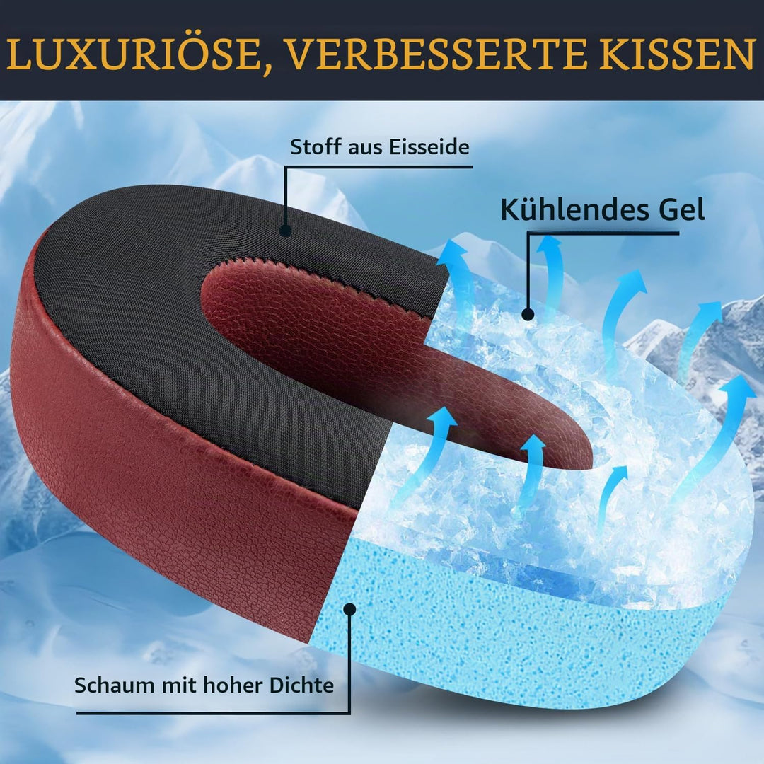 SOULWIT Kühlgel Ersatzpolster Ersatz Ohrpolster für JBL E65BTNC/Live 650BTNC/Live 770NC/Live 660NC/D