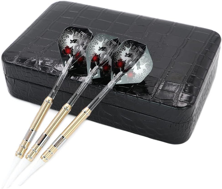 CUESOUL 16 Grams Deluxe Soft Tip Darts Set with Luxury Case（Dragon Series） JL-STL-B1101+D604, JL-STL