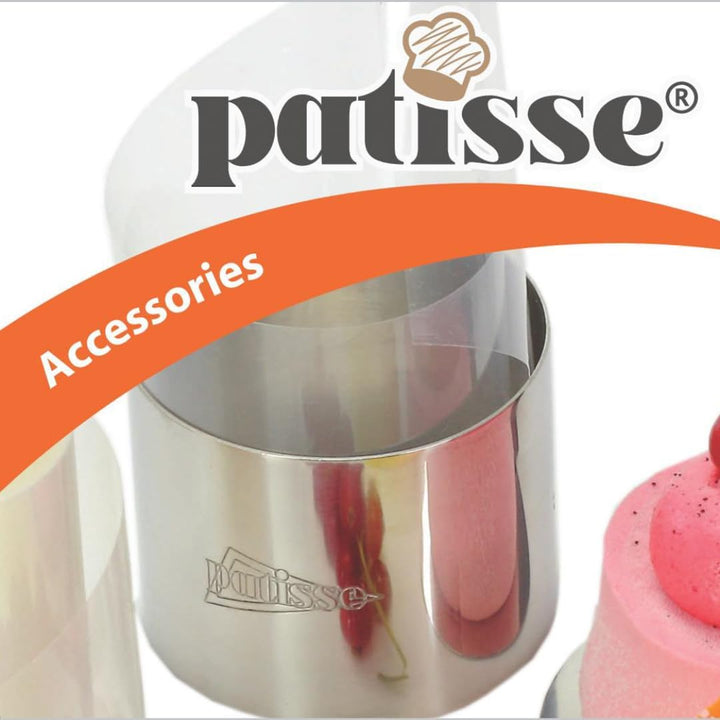 patisse Set mit 3 Rollen Rhodoid-Hemdfolie 5,5 cm x 20 m + 8 cm x 20 m + 12 cm x 20 m Lot de 3 : 5,5