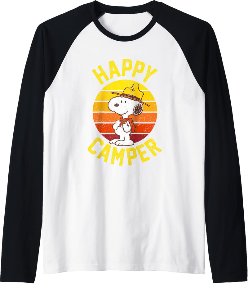 Peanuts Happy Camper Snoopy Raglan