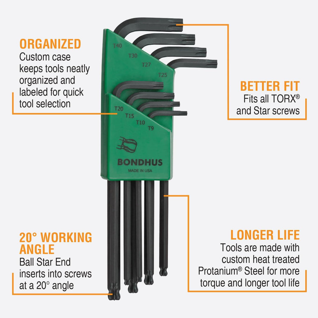 Bondhus 11332 Winkelschraubendreher-für Schrauben Typ Torx One Size, One Size