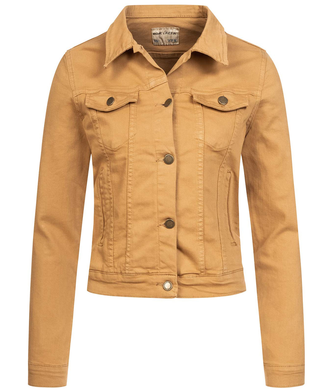 Rock Creek Damen Jeans Jacke Übergangs Jacke D-401, Beige