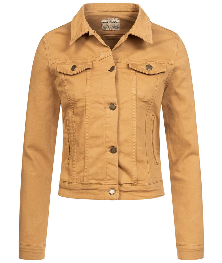 Rock Creek Damen Jeans Jacke Übergangs Jacke D-401, Beige