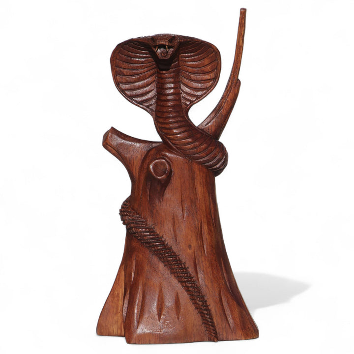 Kobra am AST Schlange Snake Tier Holz Cobra 08