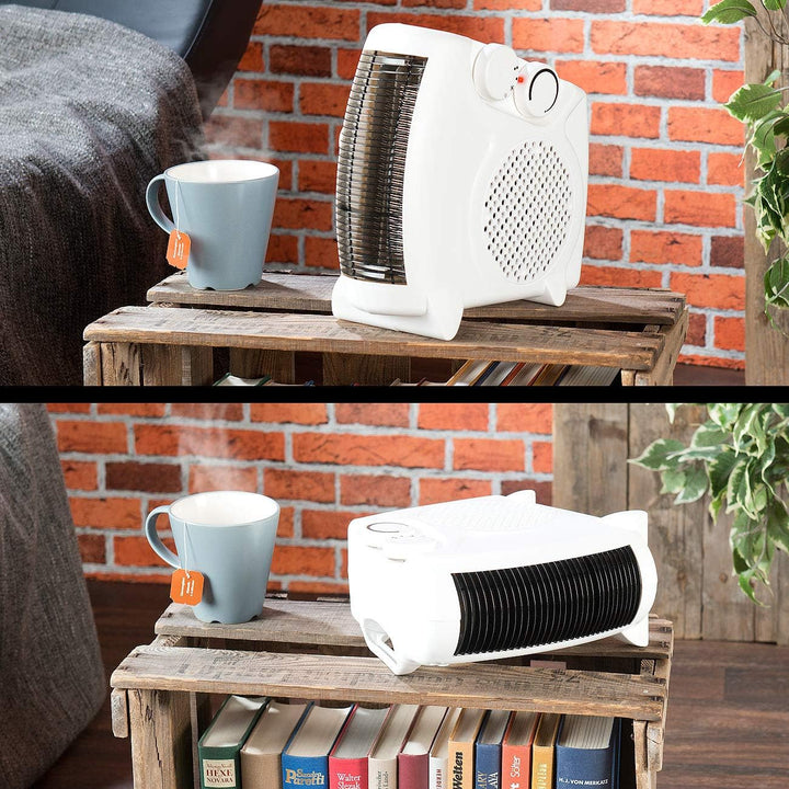Sichler Haushaltsgeräte Heizgerät: Heizlüfter LV-190 mit 2 Heizstufen und Thermostat, 2.000 Watt (Ba