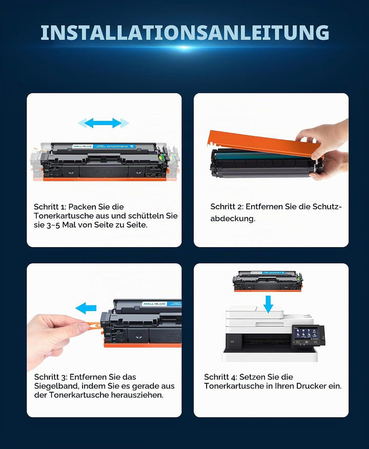 201X 201A Toner 201 X 201 A Kompatibel für HP 201A CF400X CF400A Multipack für HP M277dw Color Laser