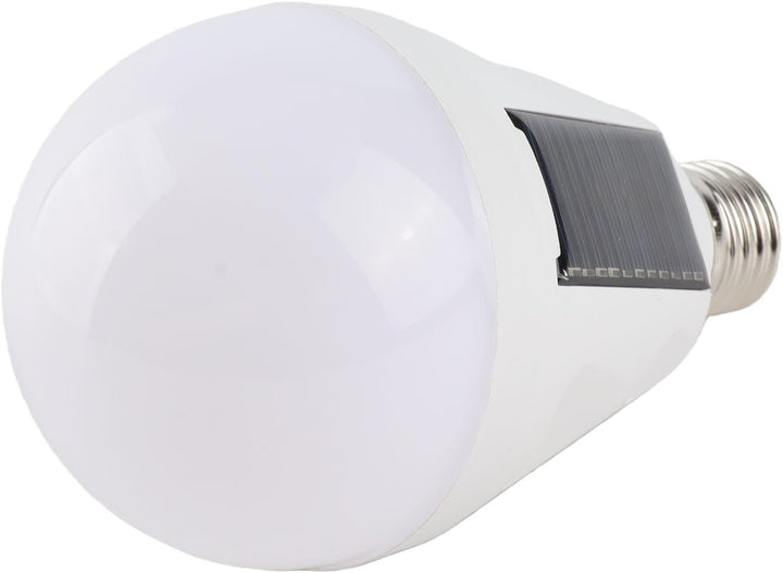 Solar Panel LED Glühbirne - tragbar, Wasserdicht IP65, Camping Wandern, 12W, AC 85-265V, Aussen-Inne