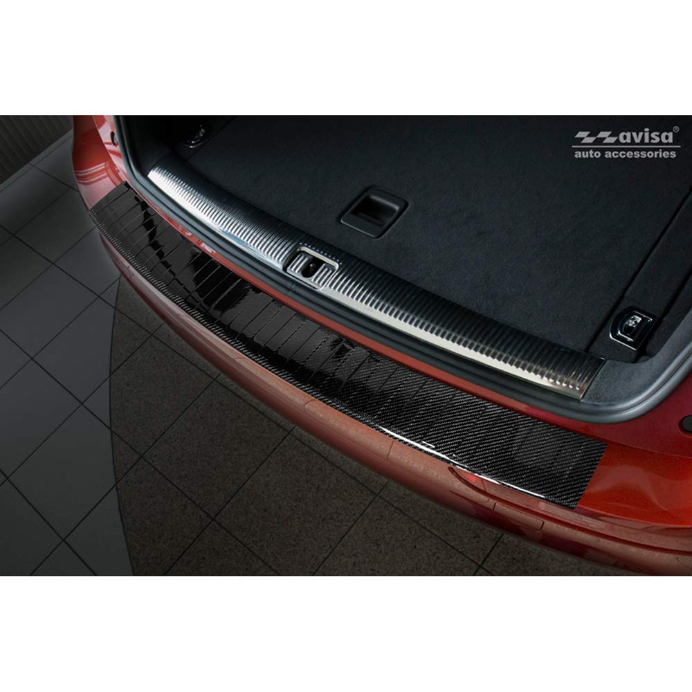 Avisa Echtes 3D Karbon Heckstossstangenschutz kompatibel mit Audi Q5 2008-2016