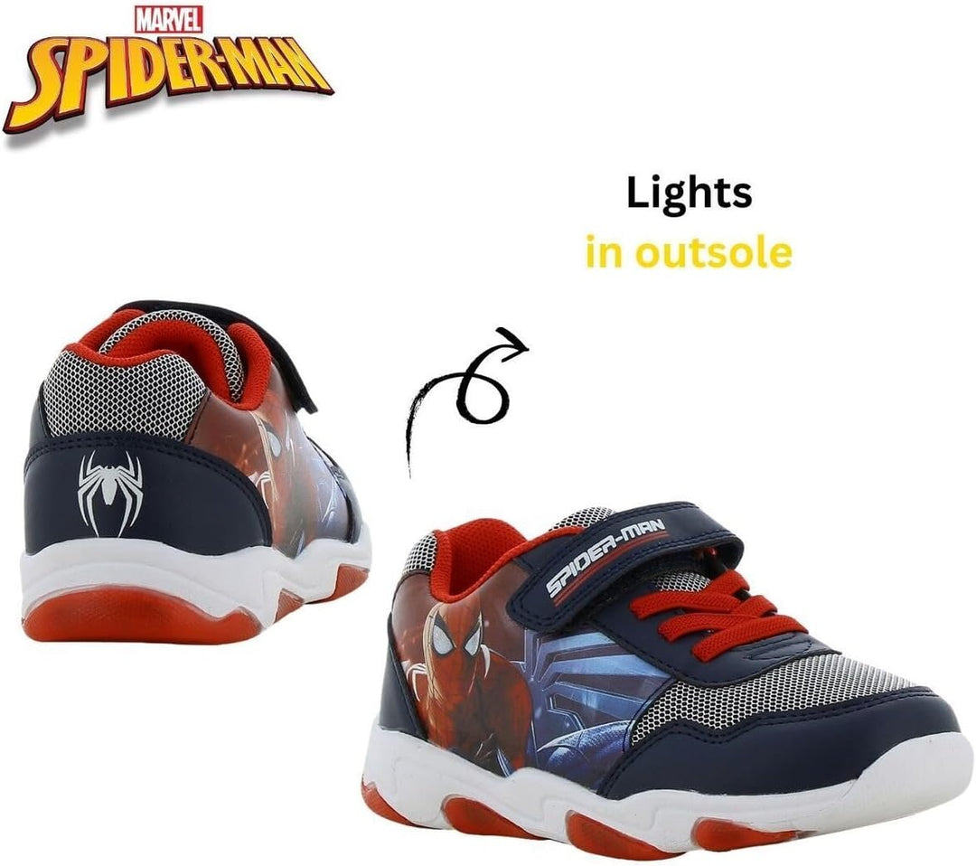 Leomil Paw Patrol Blinkschuhe Schuhe Jungen, Ideal for Schule und Freizeit 26 EU Blau Rot 795, 26 EU