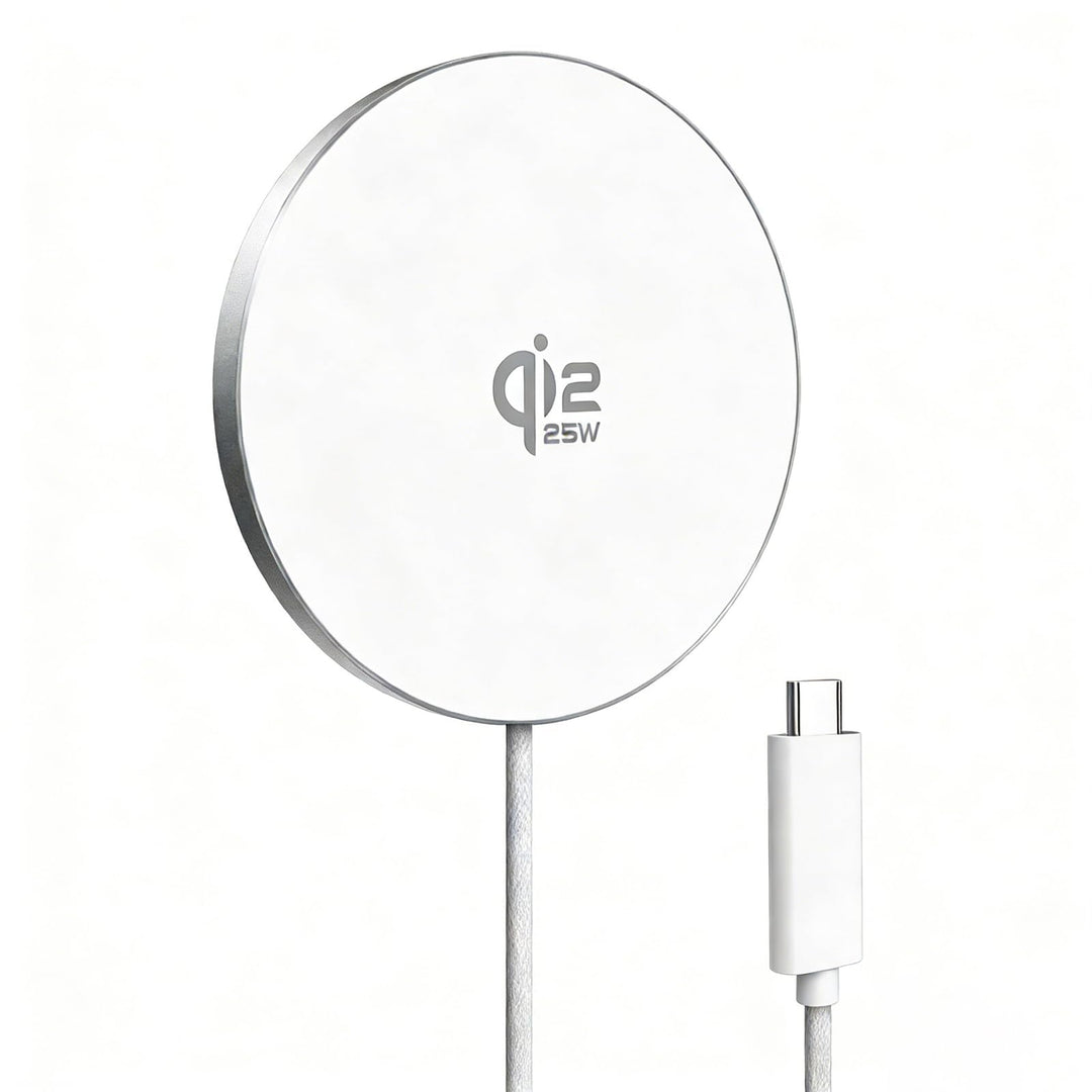GEEKERA 25W magnetisches Schnellladegerät: Ultradünnes Flaches Wireless Charger für Apple MagSafe iP