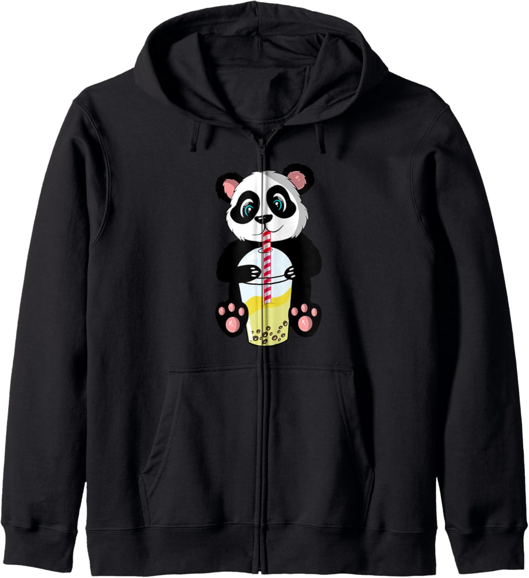 Netter Panda, Boba, Bubble Tea, Anime, lustig Kapuzenjacke