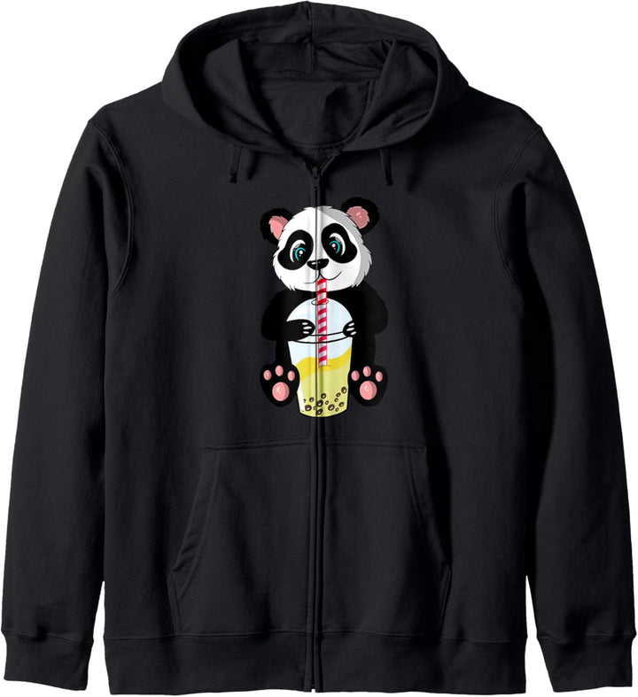 Netter Panda, Boba, Bubble Tea, Anime, lustig Kapuzenjacke