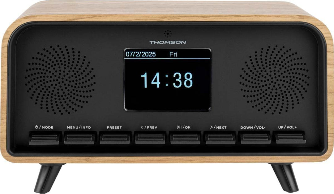 Radiowecker Bluetooth Vintage Cosy Gamme, Dab-Version Thomson RT850DABBT (RT850DABBT)