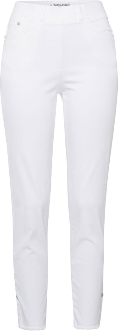 Raphaela by Brax Damen Lavina Fringe Light Denim Jeans 46 Weiss, 46 Weiss