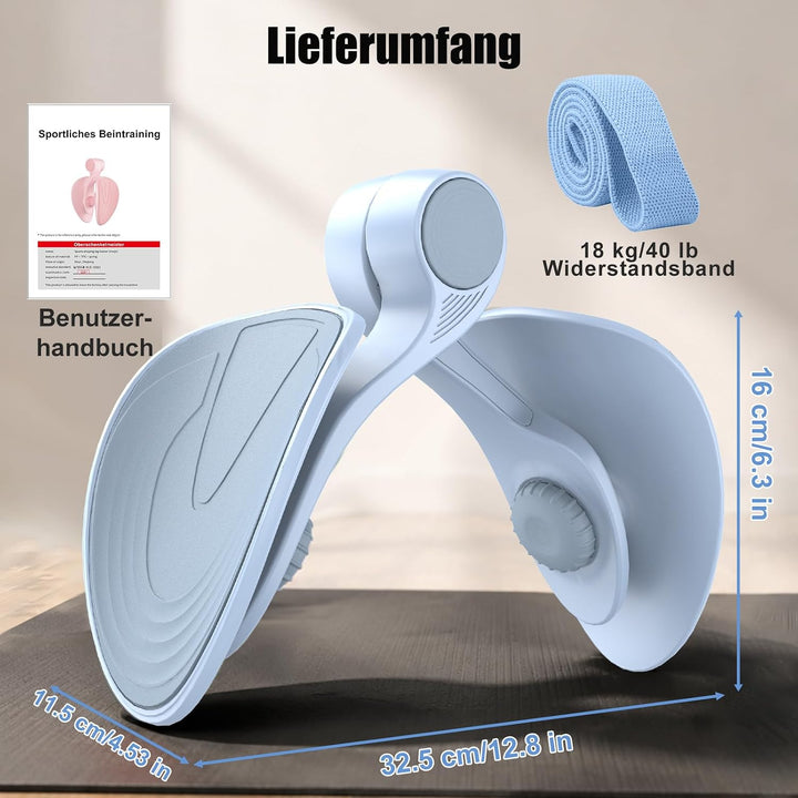 Oberschenkeltrainer 35lb Beckenboden Trainer Damen für Frau Beinpresse Po Trainer für Zuhause MäNner