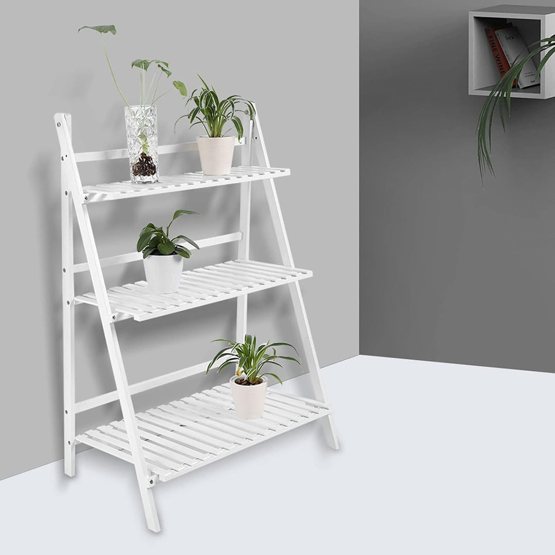 Cocoarm Blumentreppe Weiss Draussen Blumenregal Pflanzenregal Balkon Pflanzentreppe 3 Ebenen Blumens