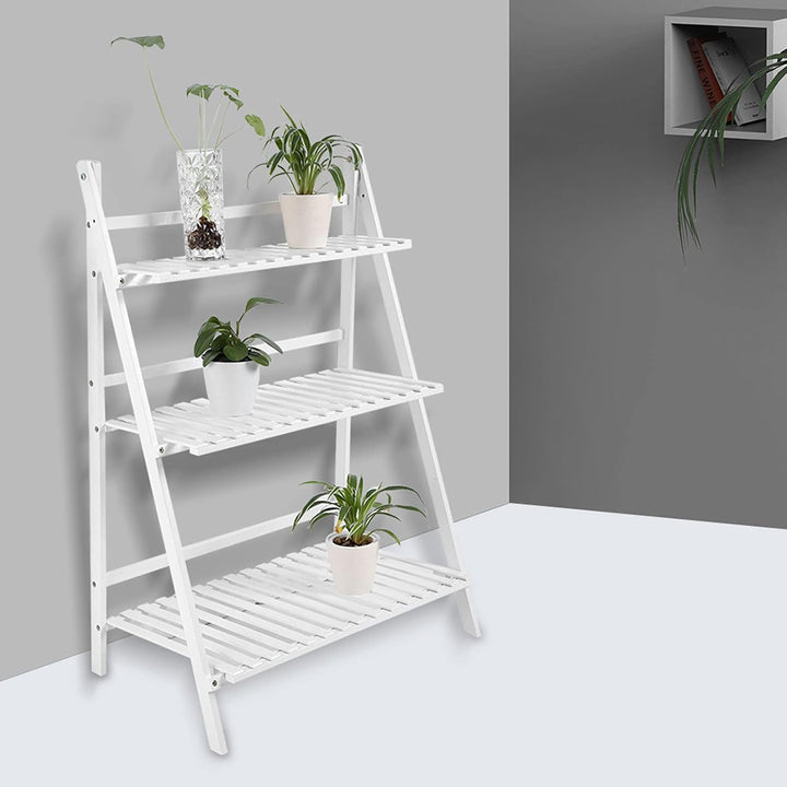 Cocoarm Blumentreppe Weiss Draussen Blumenregal Pflanzenregal Balkon Pflanzentreppe 3 Ebenen Blumens