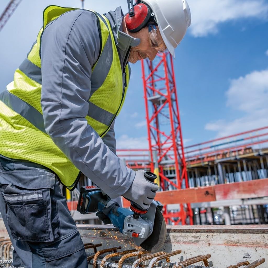 Bosch Professional BITURBO Akku-Winkelschleifer GWS 18V-180 P (Scheiben-Ø 180 mm, Schnitttiefe 230 m