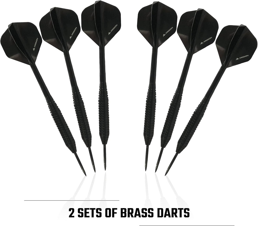 Mission Darts SU083 Samurai II Home Center | Darts und Dartscheibe Komplettpaket inkl. Surround und