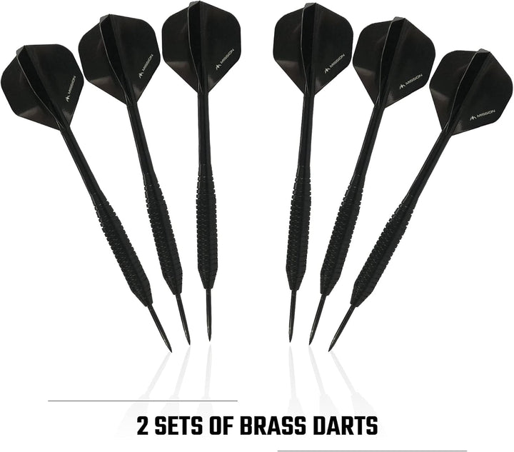 Mission Darts SU083 Samurai II Home Center | Darts und Dartscheibe Komplettpaket inkl. Surround und