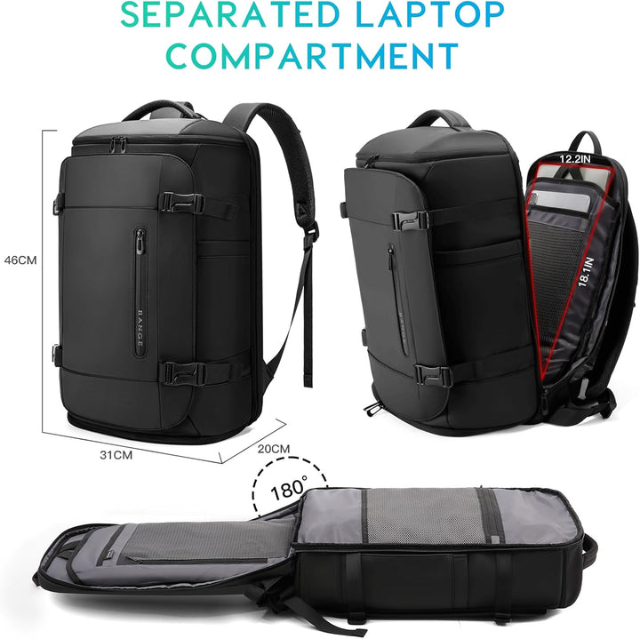 BG FUTURE AESTHETICS Reiserucksack mit Schuhfach, Wochenend-Business-Handgepäck, Flug Genehmigt Bord