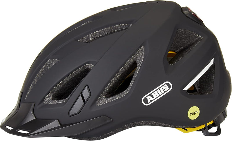 ABUS Stadthelm Urban-I 3.0 MIPS - Fahrradhelm mit Aufprallschutz, Rücklicht, Schirm und Magnetversch