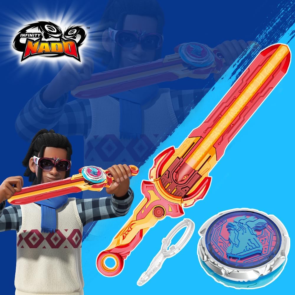 INFINITY NADO Kreisel für Kinder Metall Spielzeug Jungen, Battle Tops Kreisel Launcher Spielzeug, Sp
