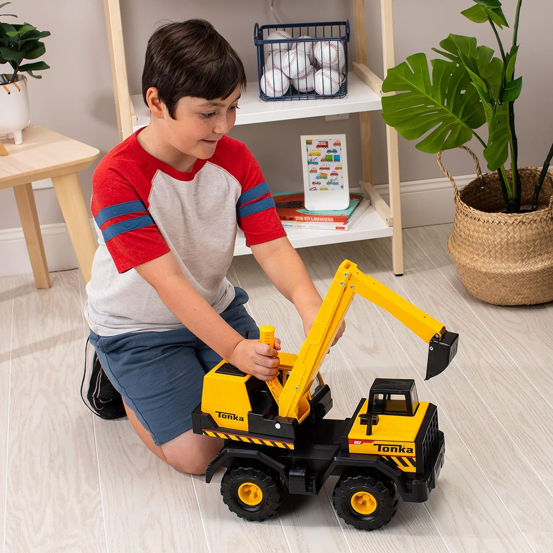 Robuster Riesen-Bagger, Tonka, Konstruktionsspielzeug für Kinder, Spielzeugfahrzeug für kreatives Sp