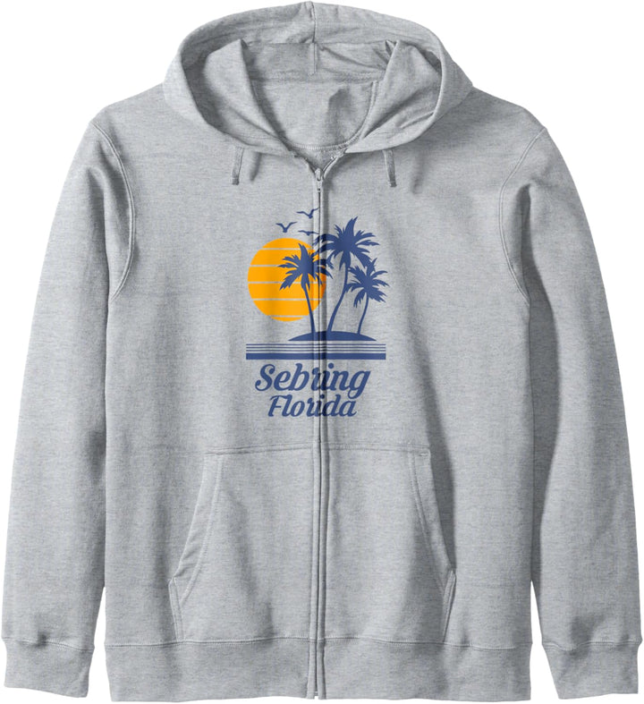 Sebring Beach Florida FL Tourist City Kapuzenjacke