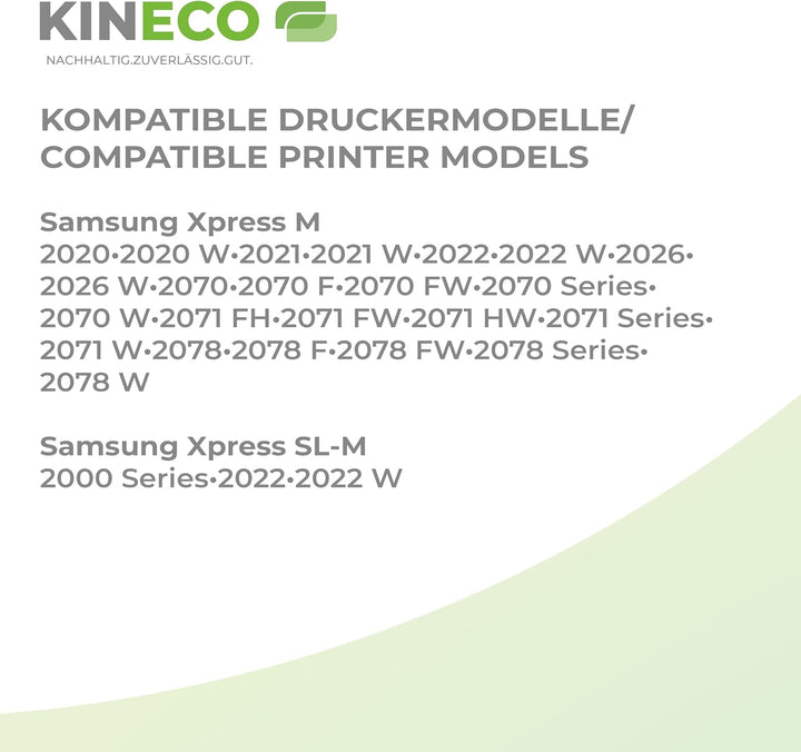 Kineco 2X Toner ersetzt MLT-D111S Doppelpack für Samsug Xpress M2070FW M2070W