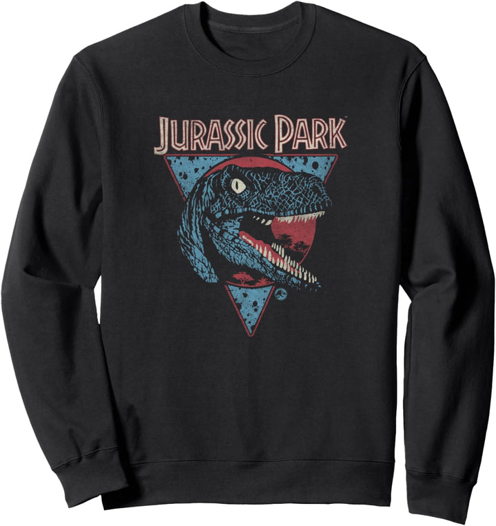 Jurassic Park Velociraptor Triangle New Wave Dino Sweatshirt
