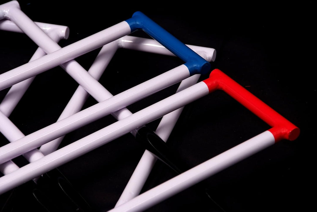 Krockettor Club, 16 mm - Croquet Tore aus Stahl - Designed in England - Offizielle Grosse - Mit Trag