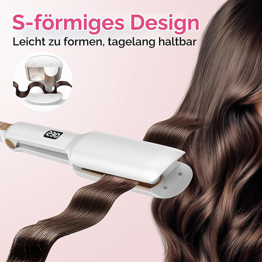 OKWRAP Beach Waves Lockenstab Grosse Locken, Welleneisen Für Haare, 32MM Deep Beachwaves Lockengerät