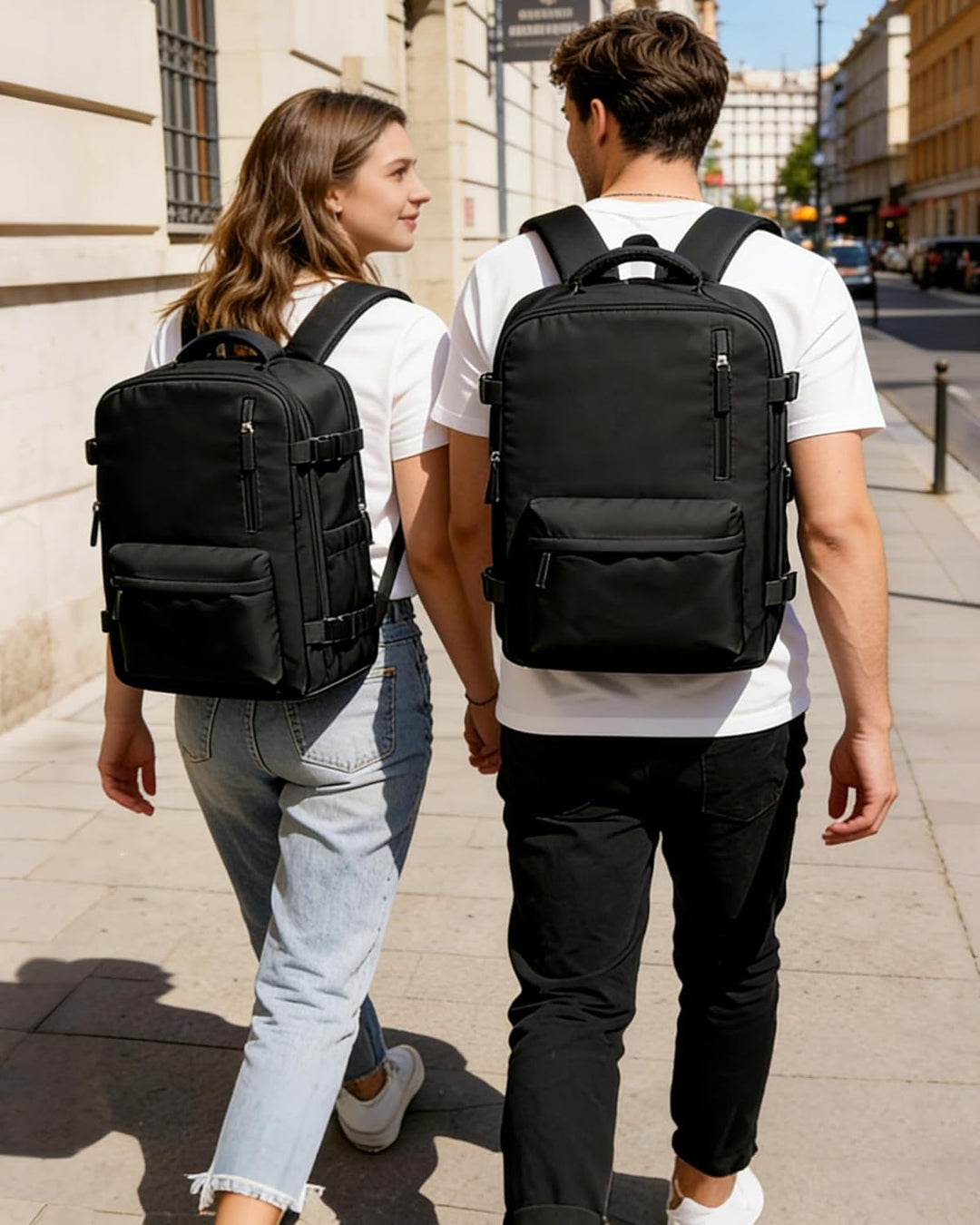 BJLFS Vakuum Rucksack 40×30×20 Handgepäck Rucksack 40x20x25 für Ryanair Wizzair Reiserucksack Damen