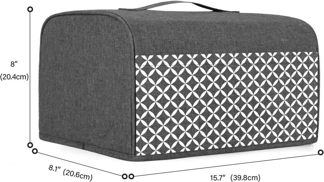 Yarwo 4 Scheiben-Doppelschlitz-Toasterabdeckung, Toaster Zubehör mit Oberem Griff, Nylon Toasterabde