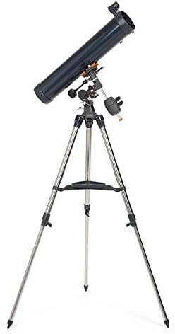 Celestron 31035 AstroMaster 76EQ Newtonsches Spiegelteleskop - mit Zwei Okularen, höheneinstellbarem