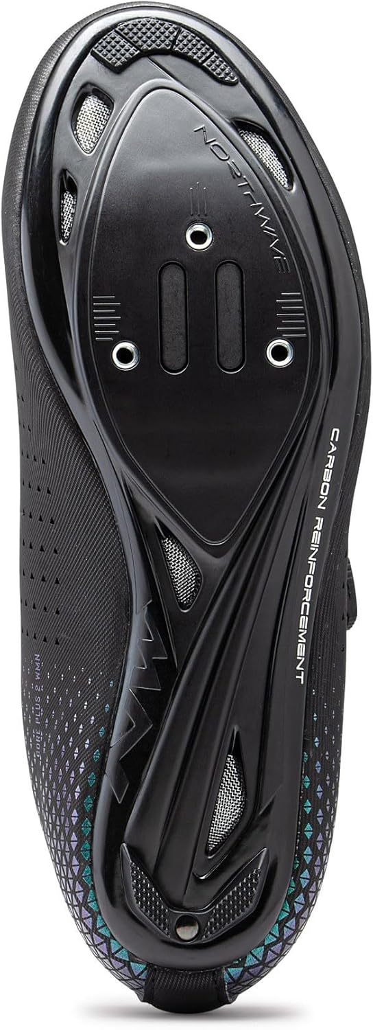 Northwave Core Plus 2 Damen Rennradschuhe, Fahrradschuhe 40 EU Schwarz, 40 EU Schwarz