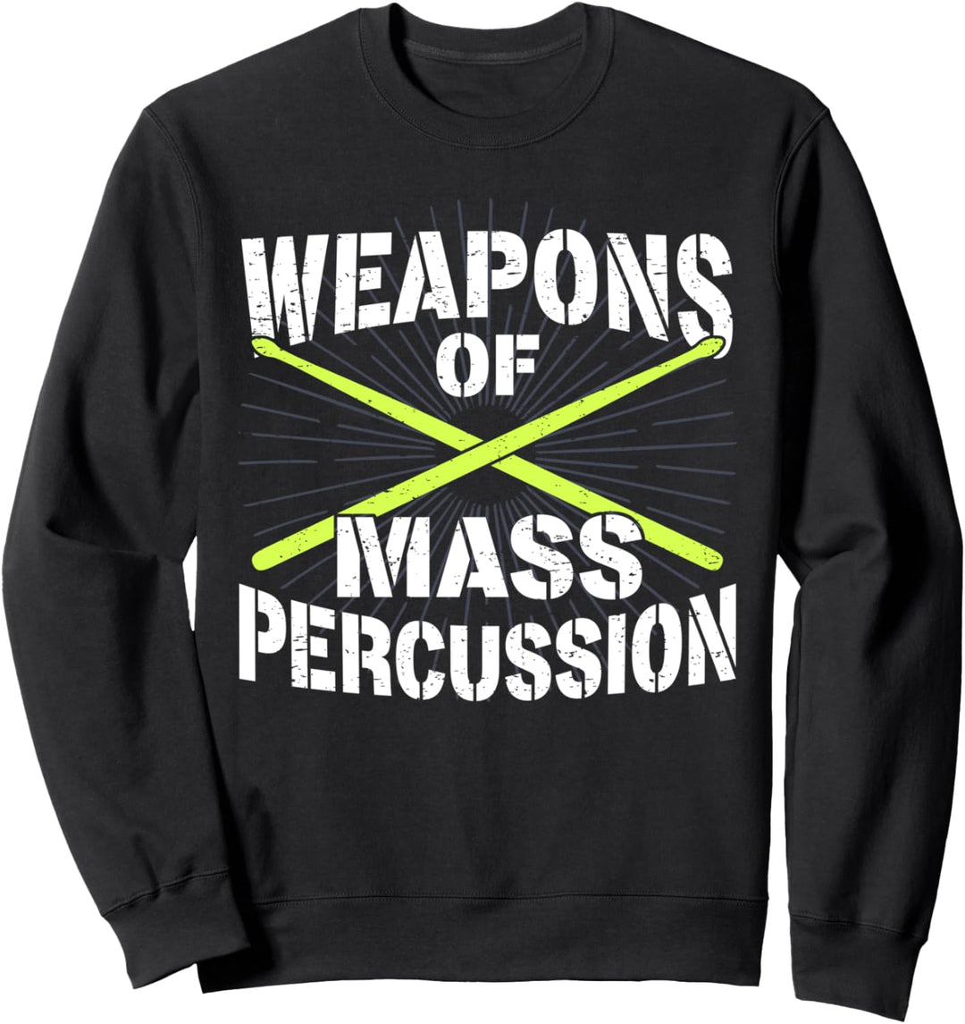 Schlagzeuger Percussion Drummer Trommeln I Drum-Sticks Sweatshirt