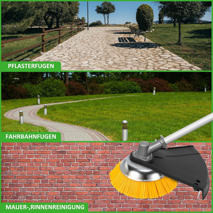 Skymico 2 Stücke Kegelbürste, Unkrautbürste 25,4 mm Öffnung, Nylon-Borsten, Nylonbürste, schonende W