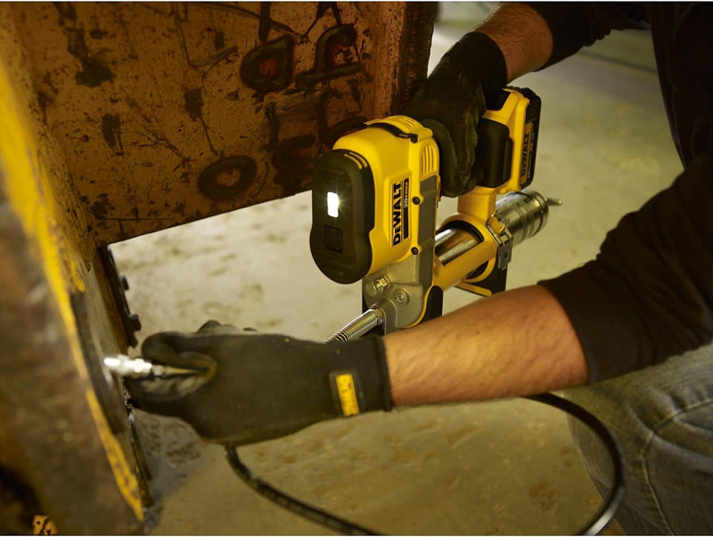 Dewalt 18V Akku-Fettpresse DCGG571NK (690 bar Auspressdruck, Auspressgeschwindigkeit 147g/min, mit 1