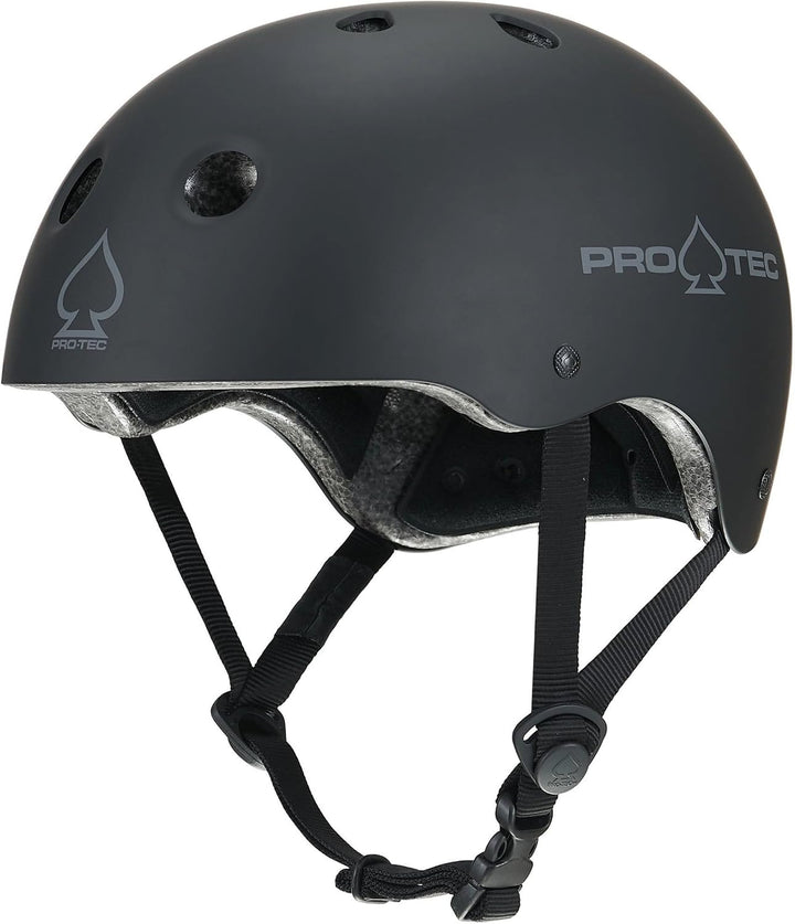 Pro Tec Skate-Helm, Zertifiziert Matte Black S, Matte Black S