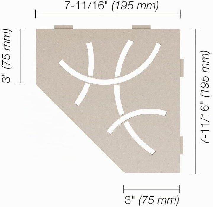 Schlüter SHELF-E-S2 Curve Creme