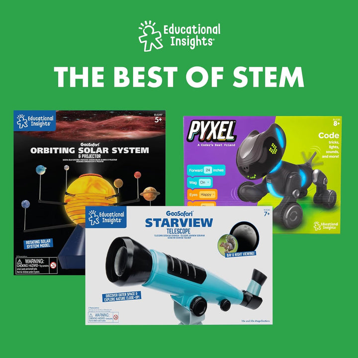 Learning Resources GeoSafari Kinder‑Mikroskop‑Set 50–400×, 28Teile – Wissenschaftsspass ab 7Jahren,