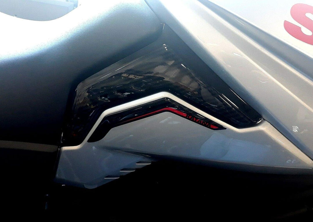 labelbike - 3D Aufkleber Motorrad Tank Seite Schutz und Dekoration in Harz kompatibel mit Suzuki Kat