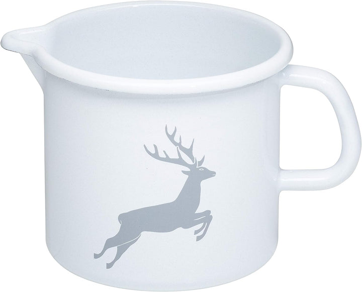 Riess, 0040-067, Schnabeltopf 12 1,0 L, COUNTRY - HIRSCH GRAU, Durchmessser 12 cm, Höhe 11,5 cm, Inh
