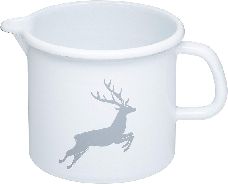 Riess, 0040-067, Schnabeltopf 12 1,0 L, COUNTRY - HIRSCH GRAU, Durchmessser 12 cm, Höhe 11,5 cm, Inh