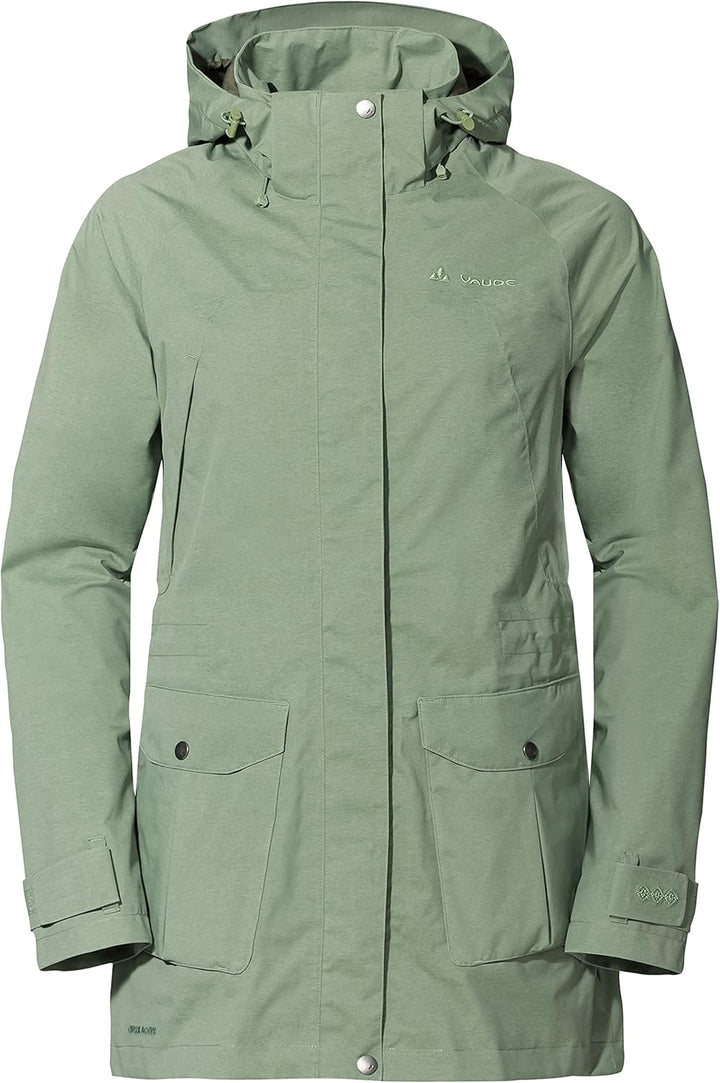 VAUDE Damen Women's Skomer Parka Jacke 34 Willow Green, 34 Willow Green