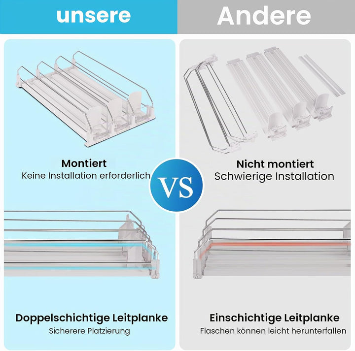 BingoHive Automatisch Kühlschrank Dosen Organizer Kühlschrank Organizer Dosen Dosenhalter Kühlschran