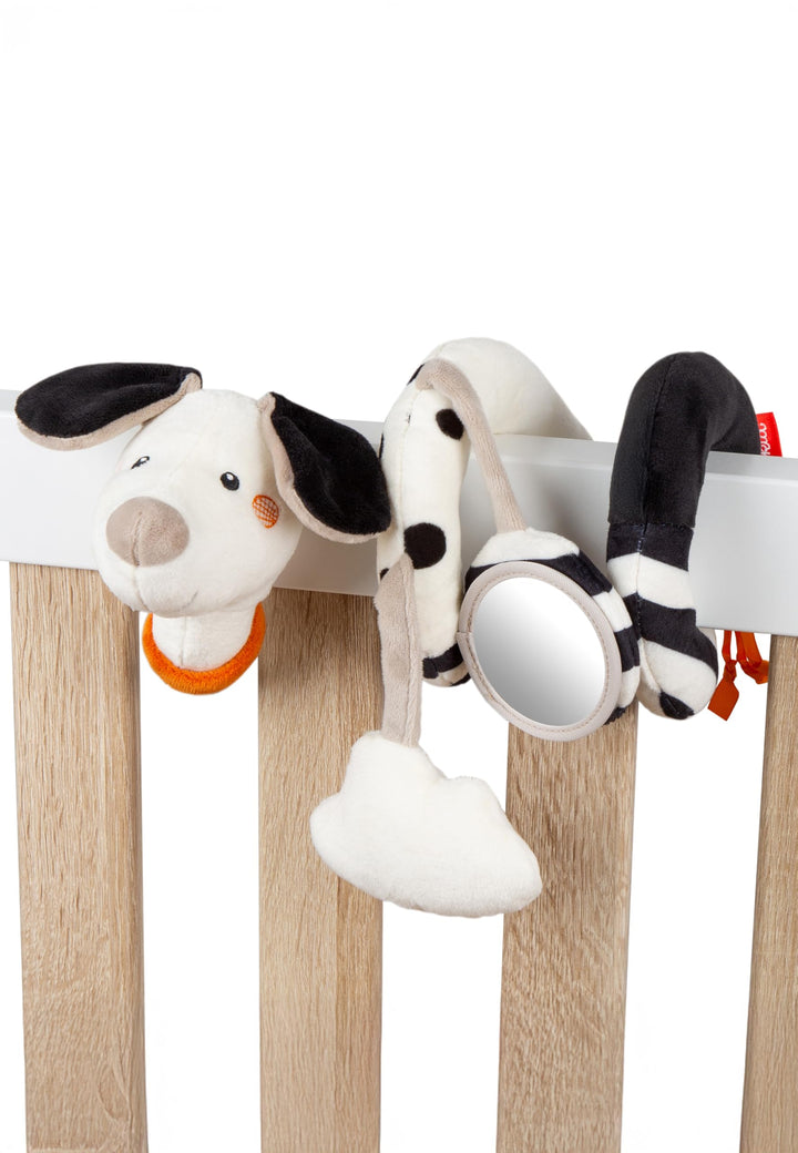 sigikid Aktivspirale Dalmatiner, Dotson - Babyspielzeug mit Schwarz-Weiss-Kontrast Kinderwagenspielz