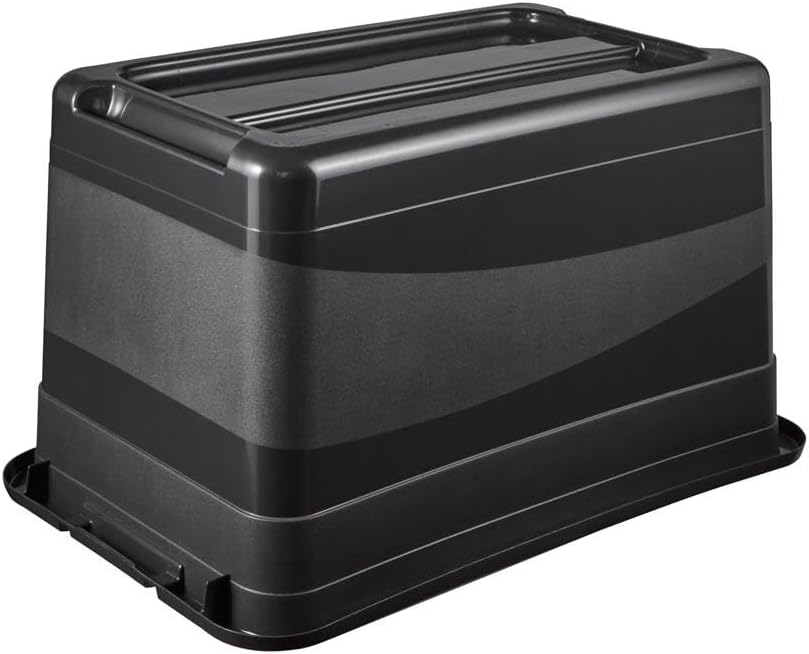 keeeper Transportbehälter mit Deckel und Schiebeverschluss, Extra Stabil, 59,5 x 39,5 x 34 cm, 52 l,